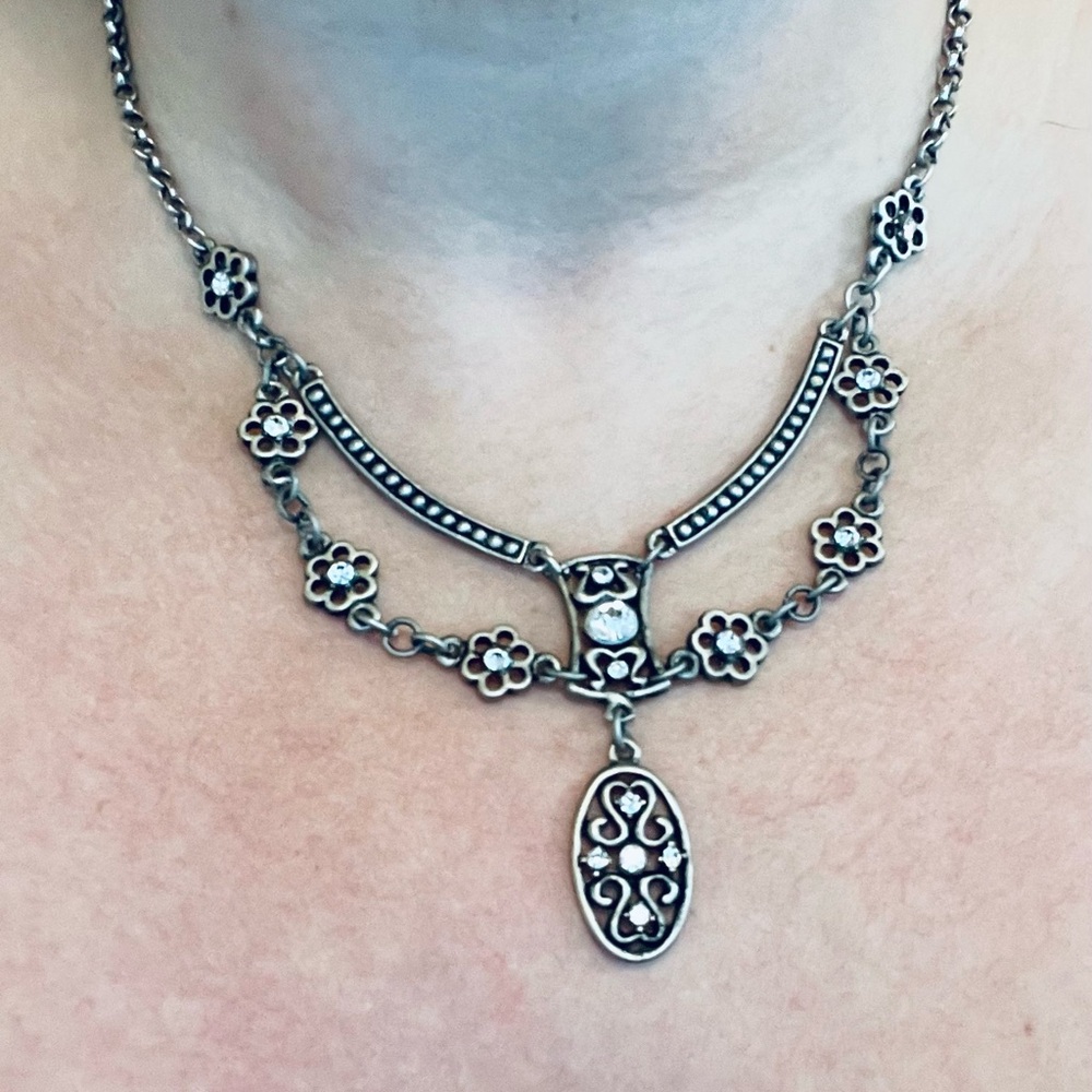 Vintage Victorian / Renaissance Style Split Collar Necklace